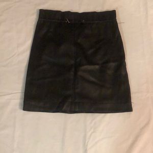 Black Leather Skirt